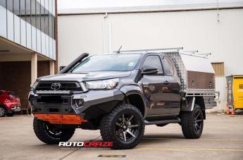 TOYOTA HILUX N80 4WD AVALANCHE MACHINED FACE MATTE BLACK DARK TINT